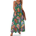 Robe longue maxi fluide et élégante pour femme, idéale pour l'été, les mariages et autres occasions formelles.